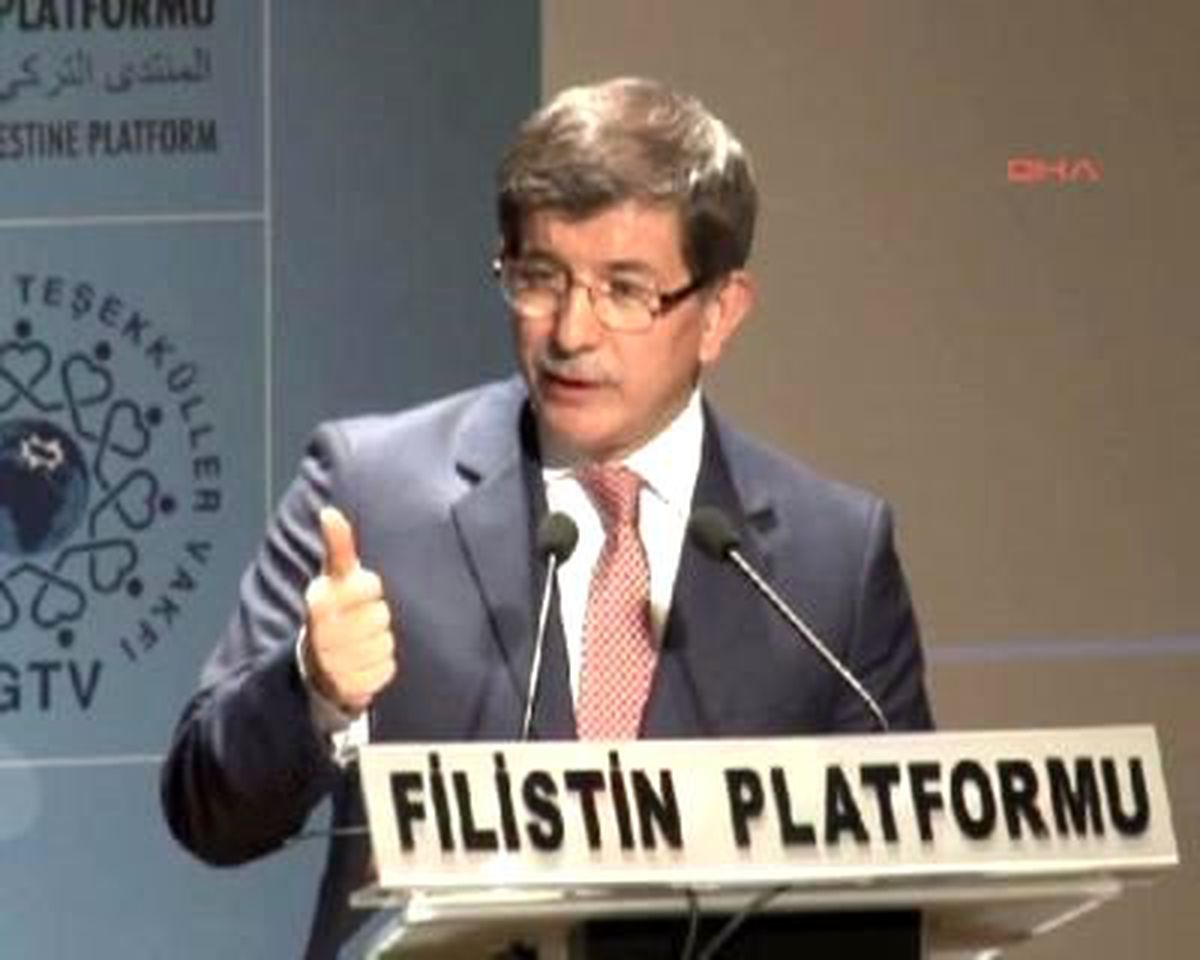 Davutoğlu: Filistin Halkı Kendi Özgür Devletlerinde Yaşamıyorsa, Burada Bir Vicdan Çelişkisi Var