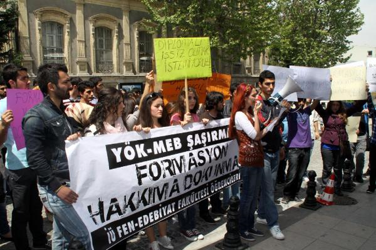 İl Milli Eğitim\'e Formasyon Yürüyüşü
