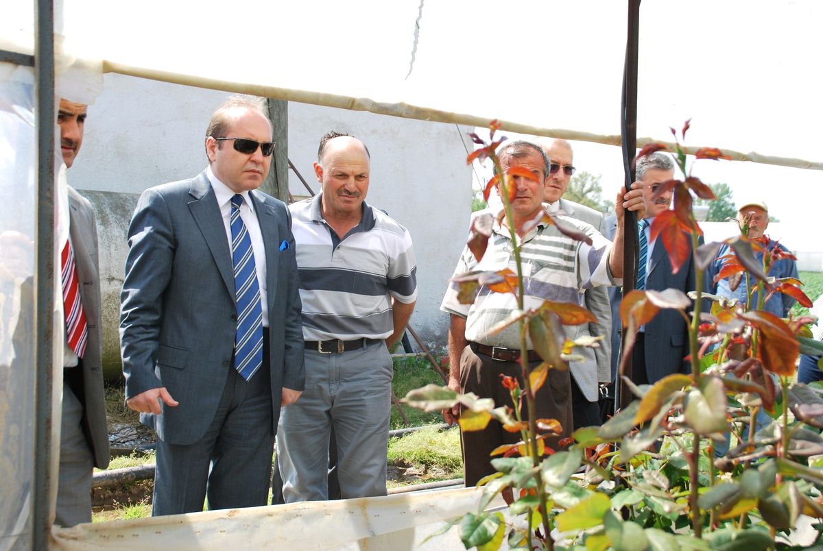 Kaymakam Katırcı, Gül Bahçesini Gezdi