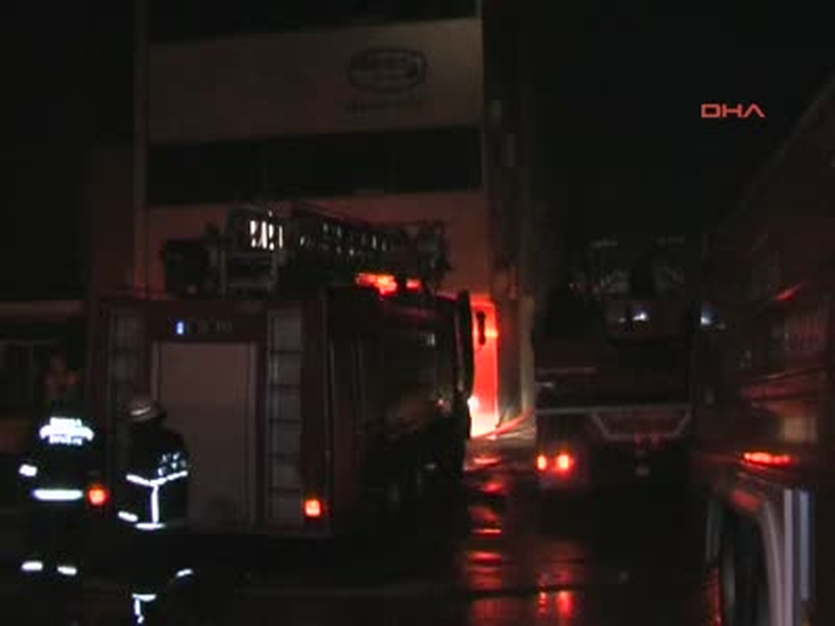 Kestel\'de Fabrika Yangını