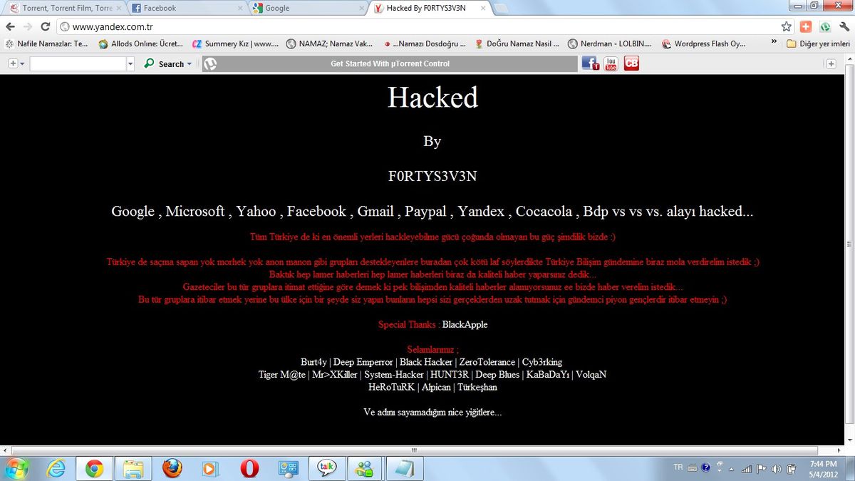 İnternette Büyük Hack