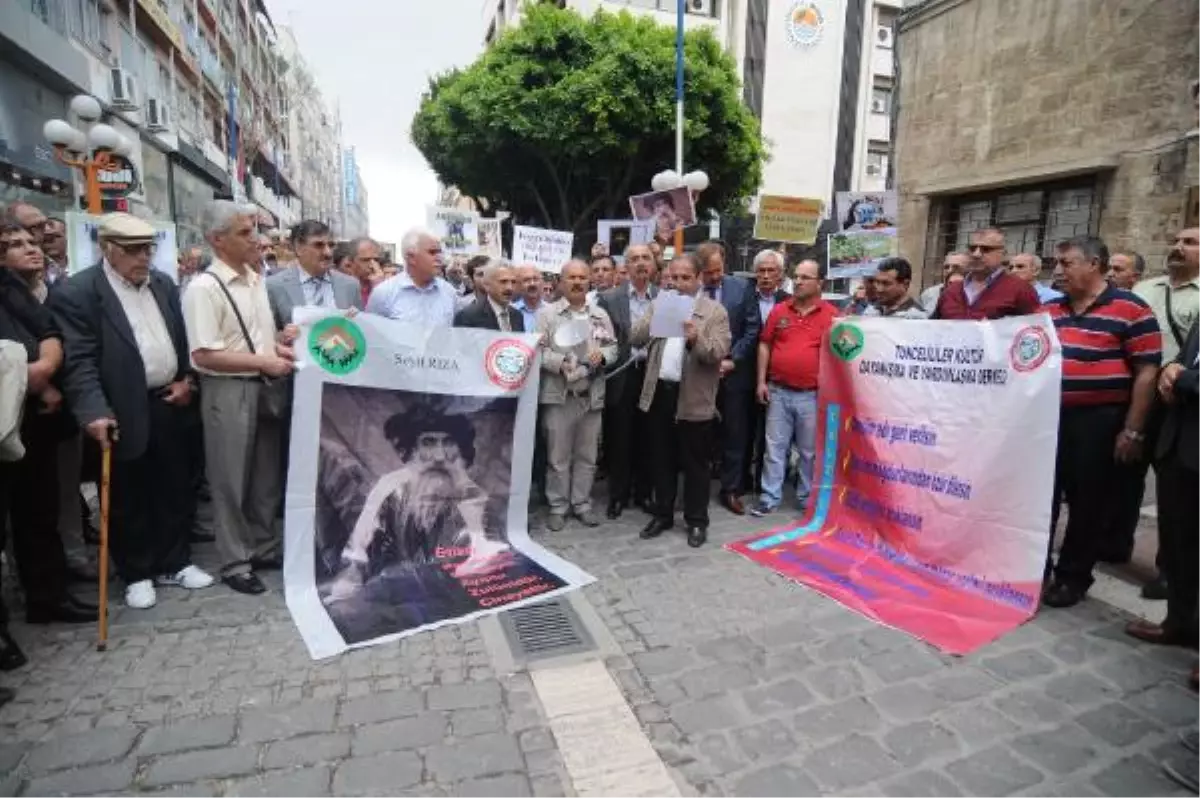 Mersin\'de Tuncelililer Dersim İçin Eylem Yaptı