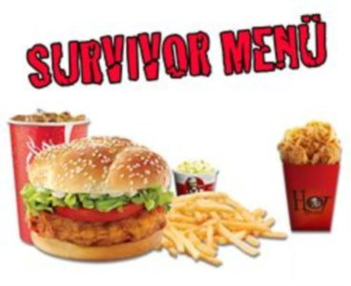 KFC\'de Survivor Menü