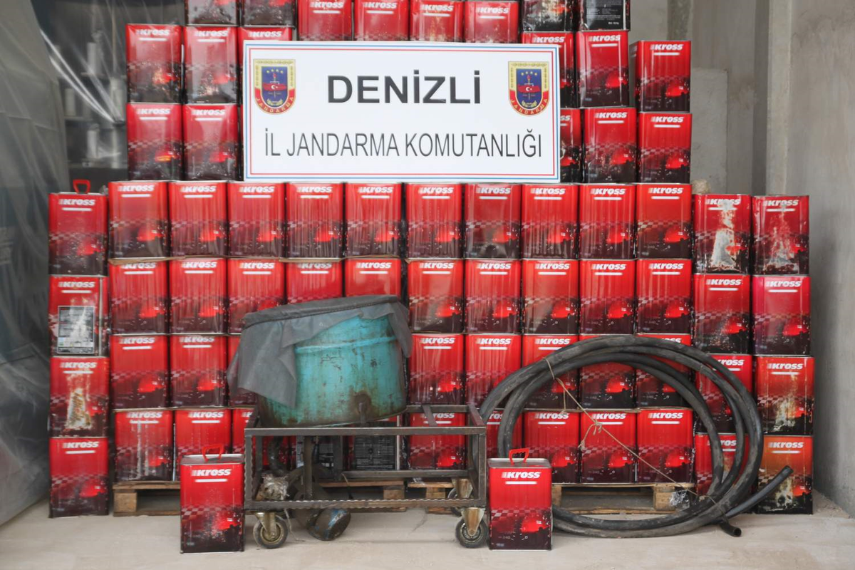 5 Bin Litre Madeni Yağ Ele Geçirildi