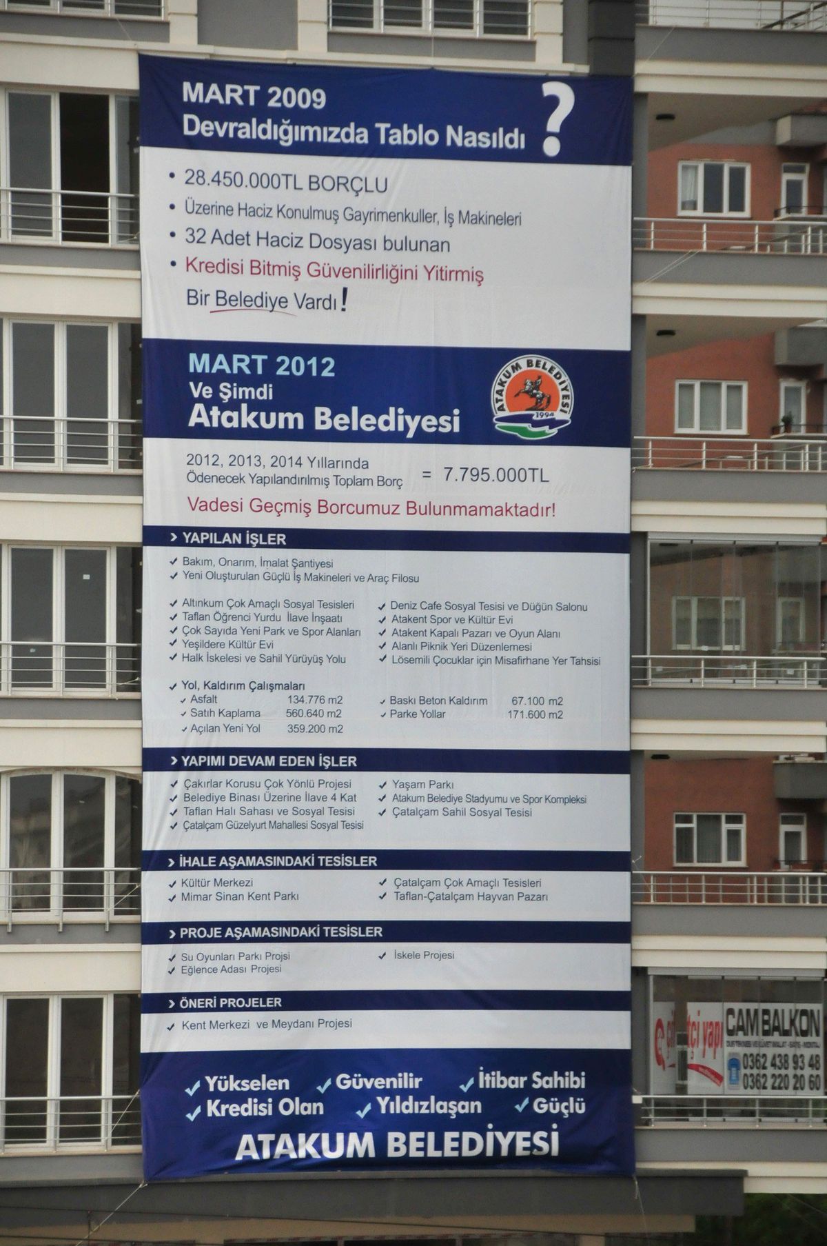 Burma'dan Pankartlı İlan