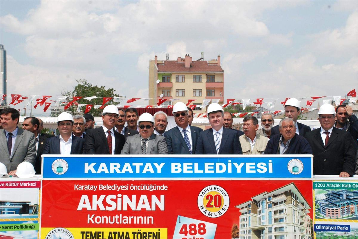 Karatay'da 20. Toplu Konut Hamlesinin Temeli Atıldı
