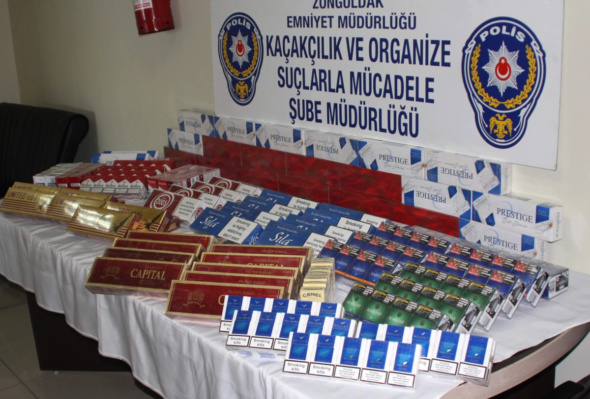 Zonguldak Emniyetinden Kaçak Sigara Operasyonu