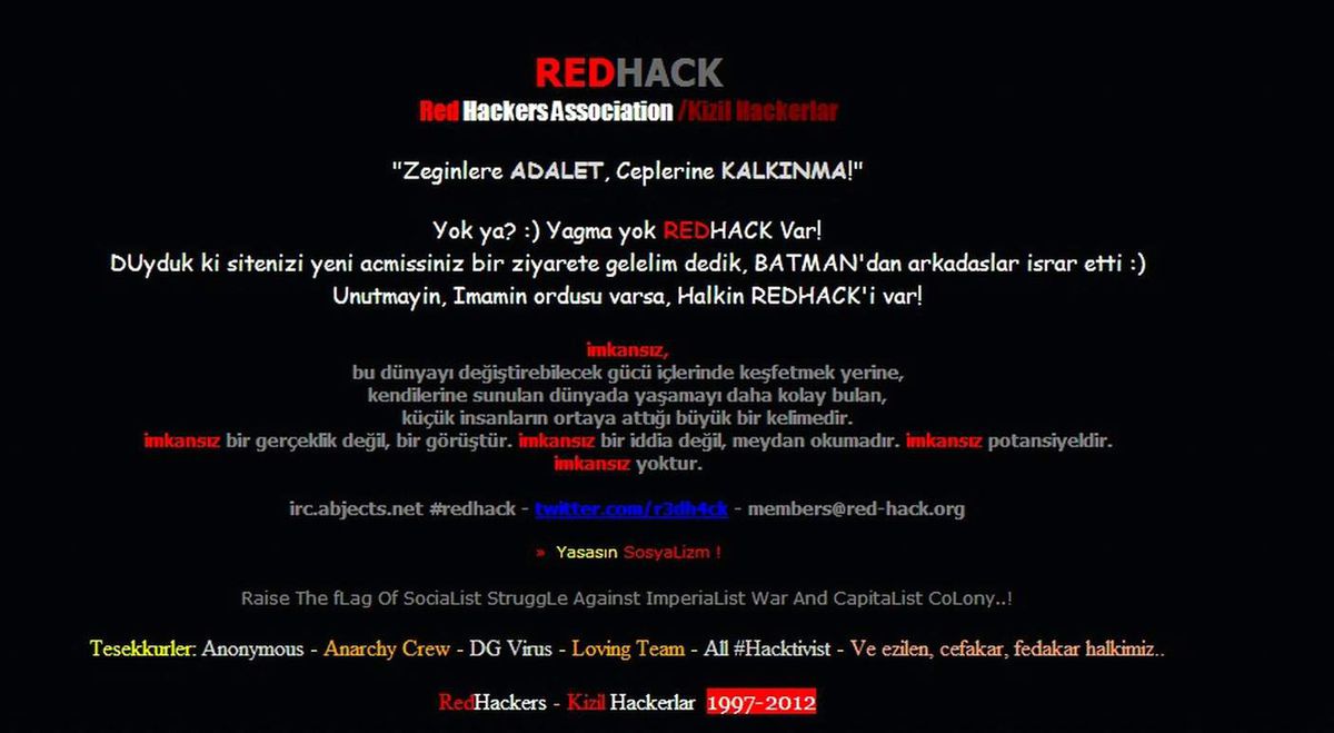 AK Parti Batman Merkez İlçe Başkanlığı İnternet Sitesine Saldırı