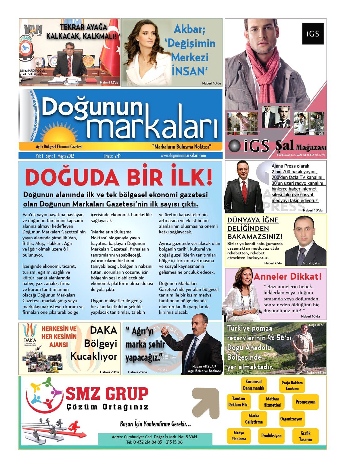 Doğunun Markaları Gazetesi Yayın Hayatına Başladı