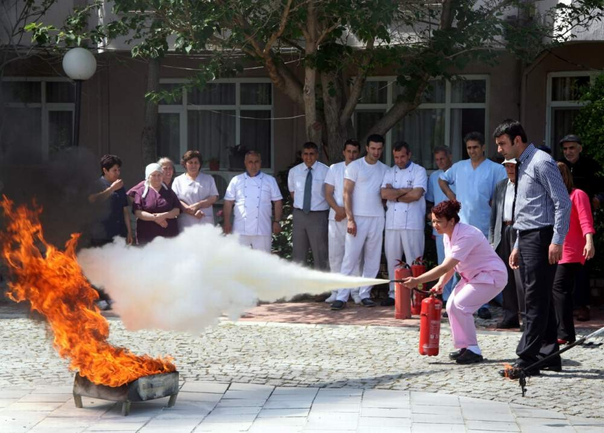 Huzurevinde Yangın Tatbikatı
