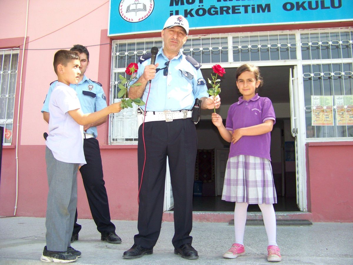 Öğrencilere Trafik Kuralları Anlatıldı