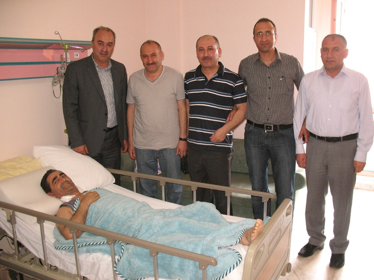 Çorum Gazeteciler Cemiyeti\'nden Yolyapar\'a Geçmiş Olsun Ziyareti
