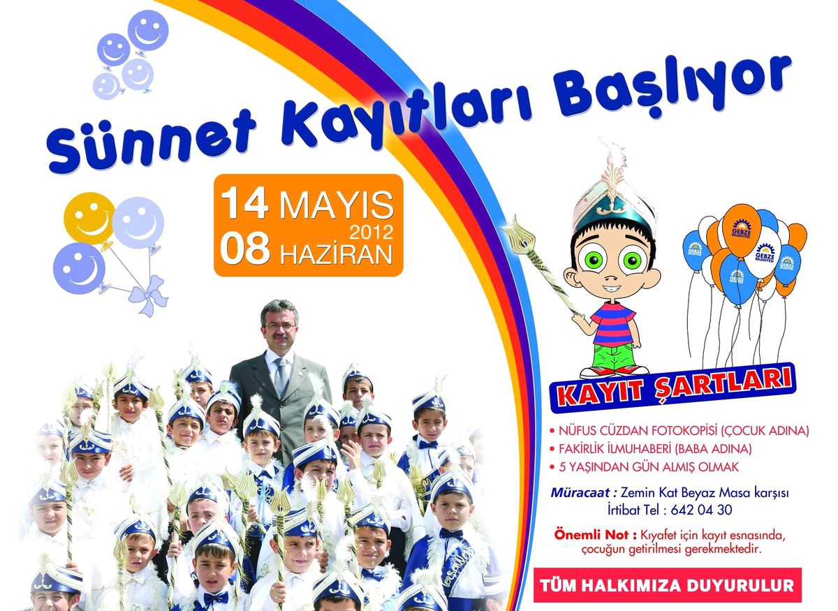 Gebze'de Sünet Şöleni Kayıtları Başlıyor