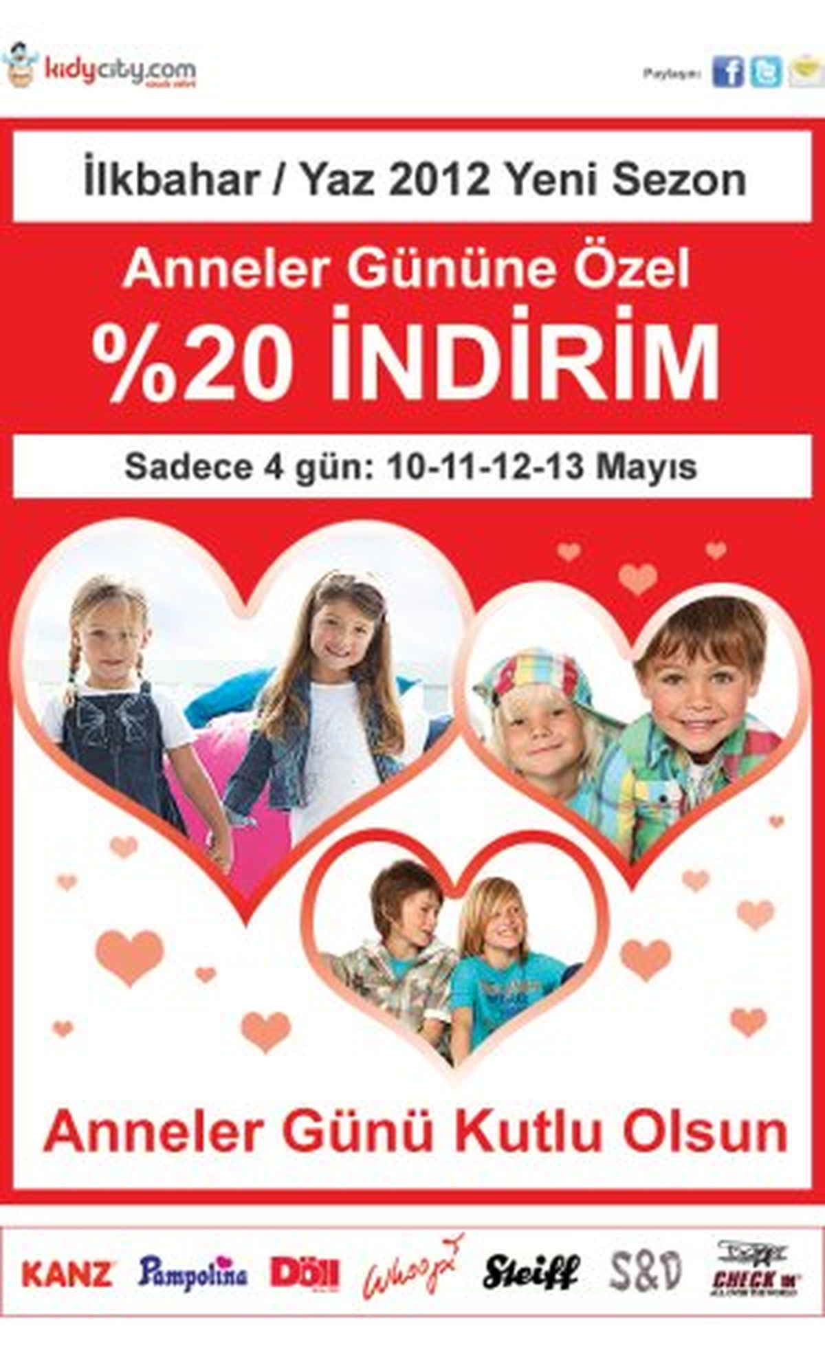 Kidycity\'den Anneler Gününe Özel İndirimler