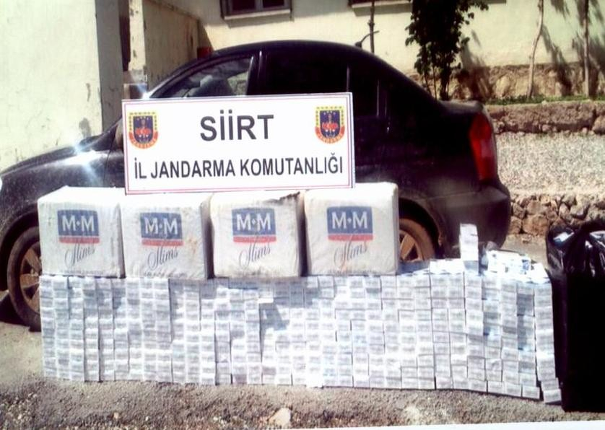 Pervari ve Baykan\'da 28 Bin 200 Paket Kaçak Sigara Ele Geçirildi