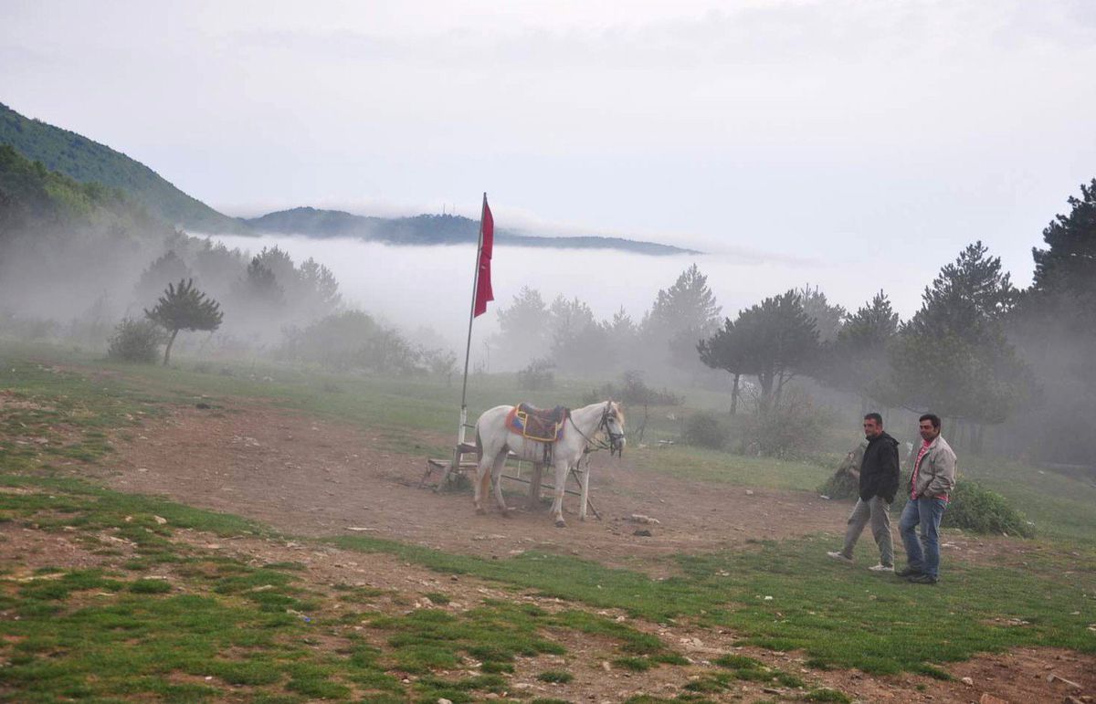 Sisle Kaplı Uludağ\'da Görsel Şölen