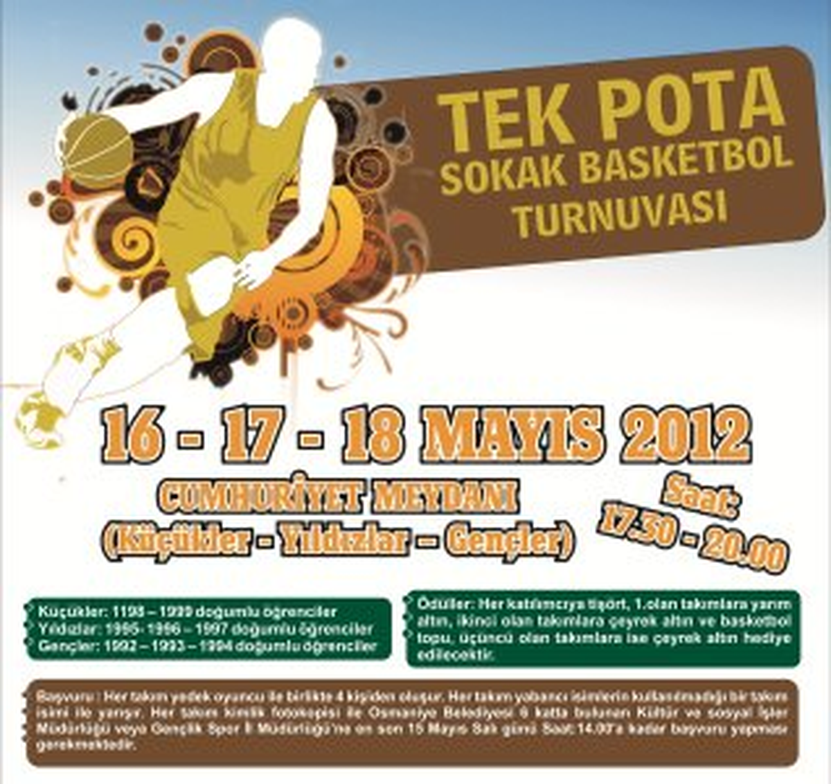 Gençlik Haftasında Sokak Basketbol Turnuvası