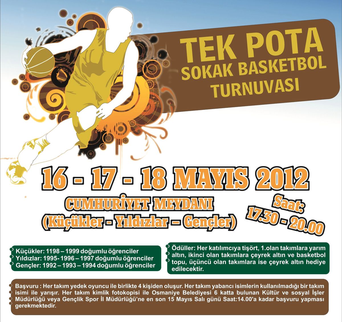 Osmaniye\'de \'Sokak Basketbolu\' Turnuvası