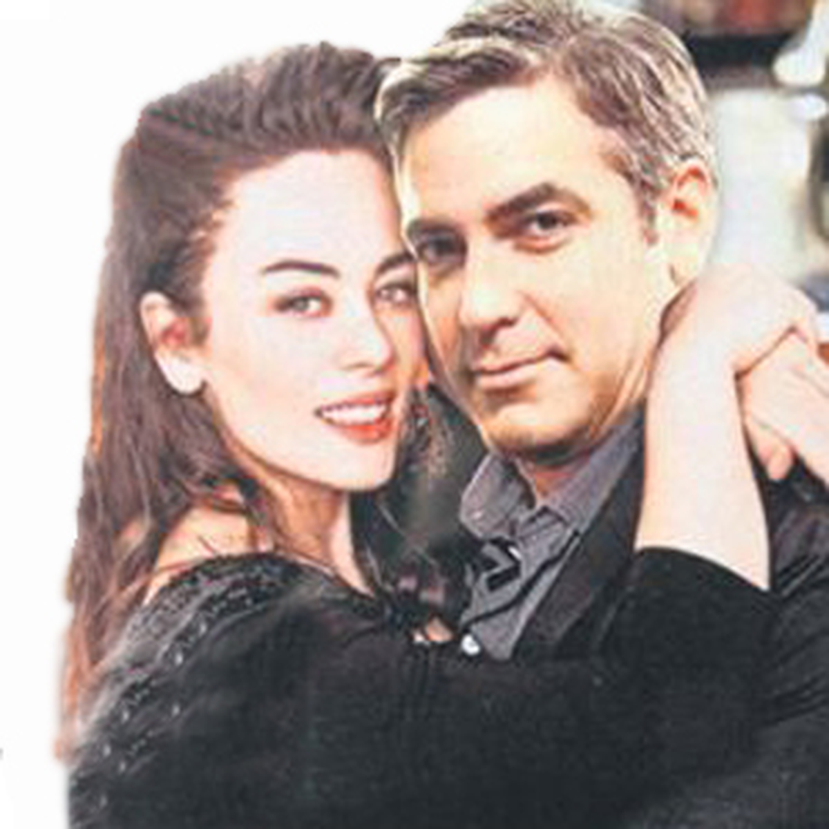 Clooney\'e Gerçekten Sarıldı mı?