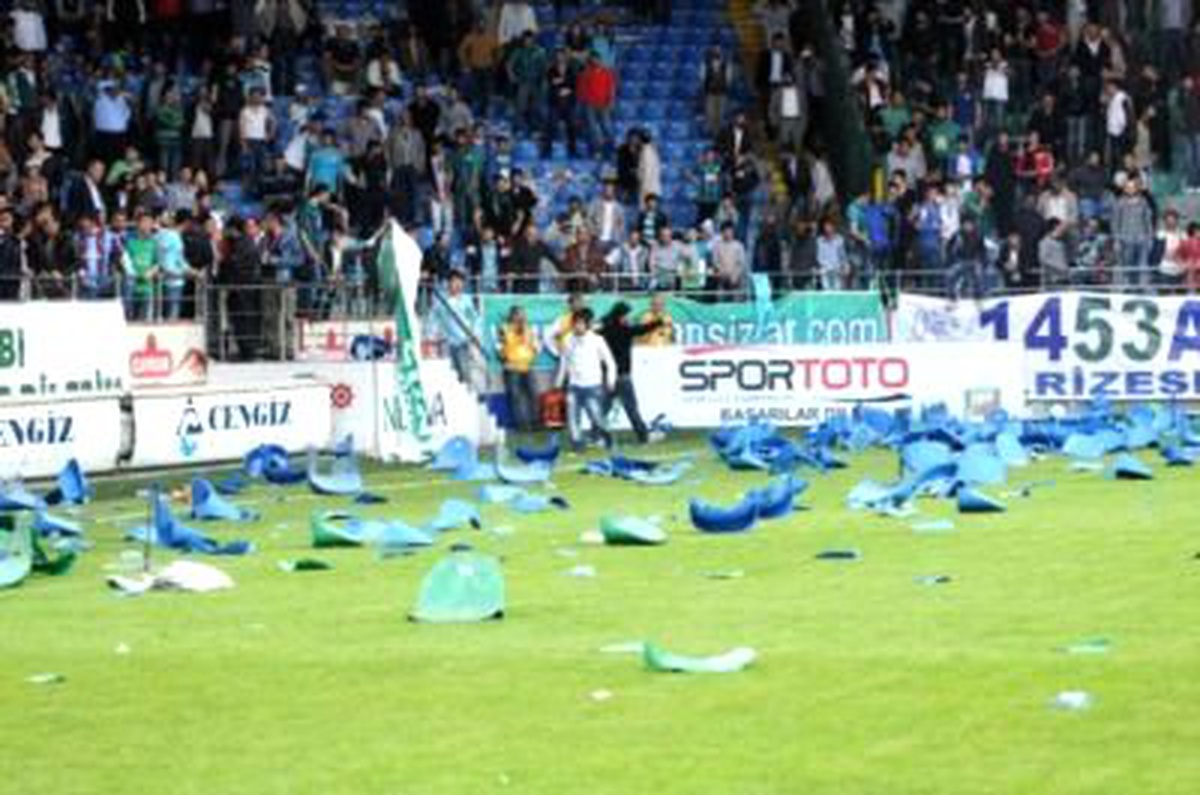 Çaykur Rizespor Yenildi, Olaylar Çıktı