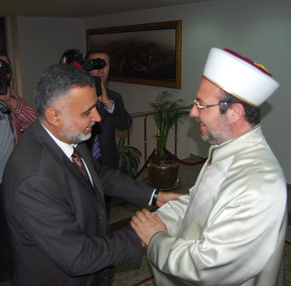 Gazzeli Yöneticilerden Diyanet İşleri Başkanı\'na Davet