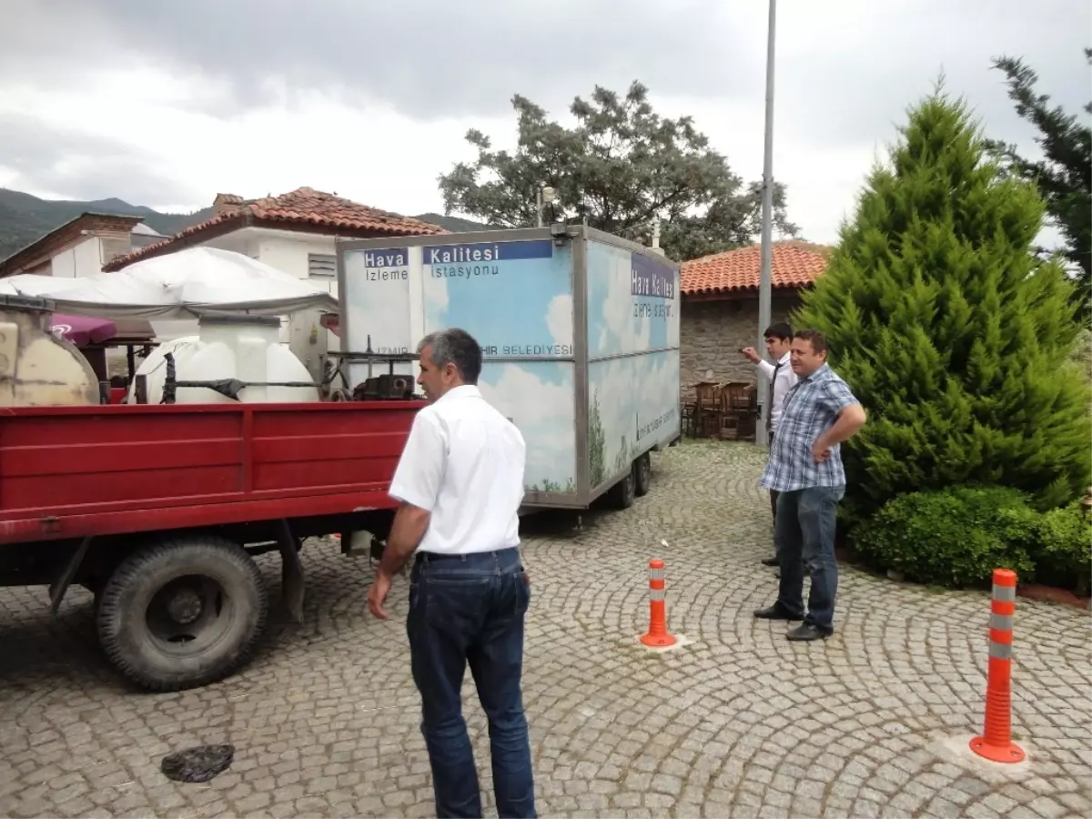 Sakin Şehir Adayı Birgi'de Hava Kirliliği Ölçülüyor