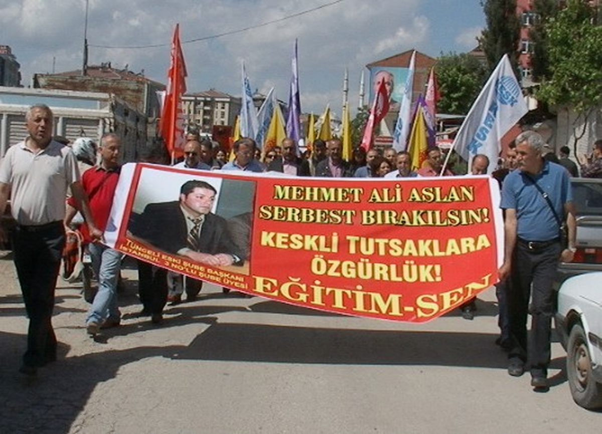 Kesk, Tutuklu Öğretmen Mehmet Ali Aslan'a Özgürlük İstedi