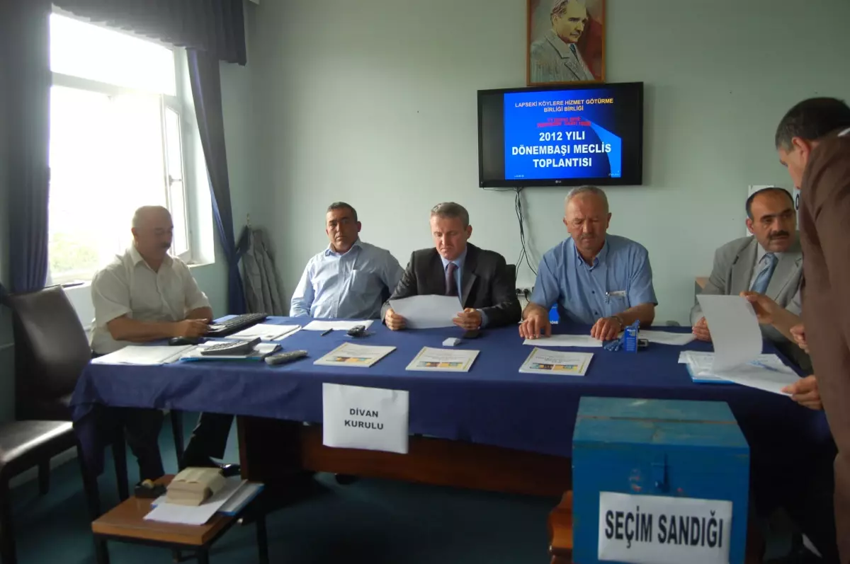 Lapseki Köylere Hizmet Götürme Birliği Toplandı