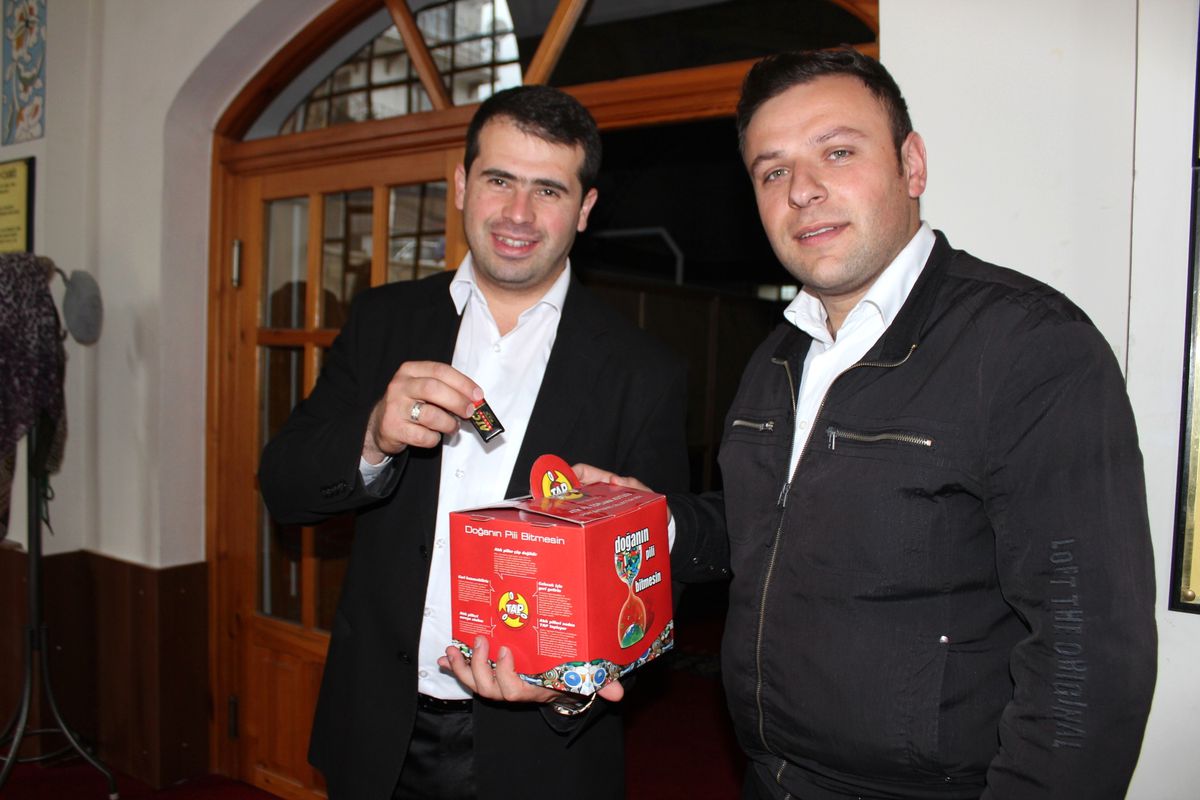 Mudurnu'da Camilerde Atık Piller Toplanıyor