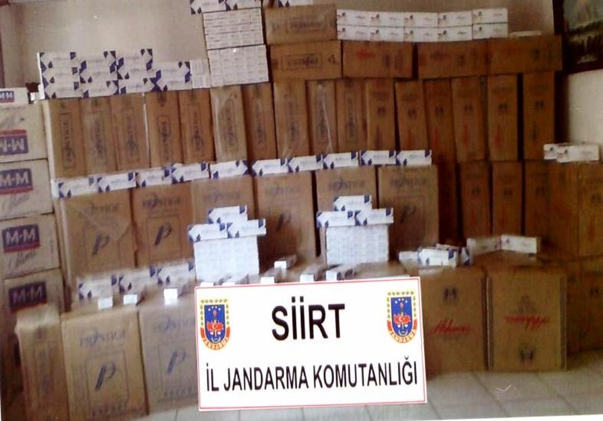 Siirt\'te 52 Bin 250 Paket Kaçak Sigara Ele Geçirildi