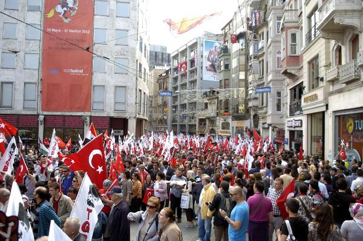 Tgb\'nin 19 Mayıs Yürüyüşünde Gerginlik