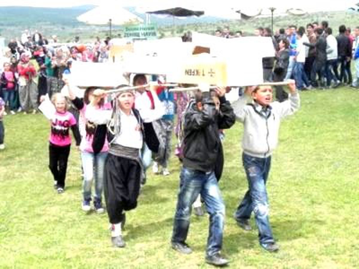 Köyde Tabutlu- Kefenli Atık Tesis Protestosu