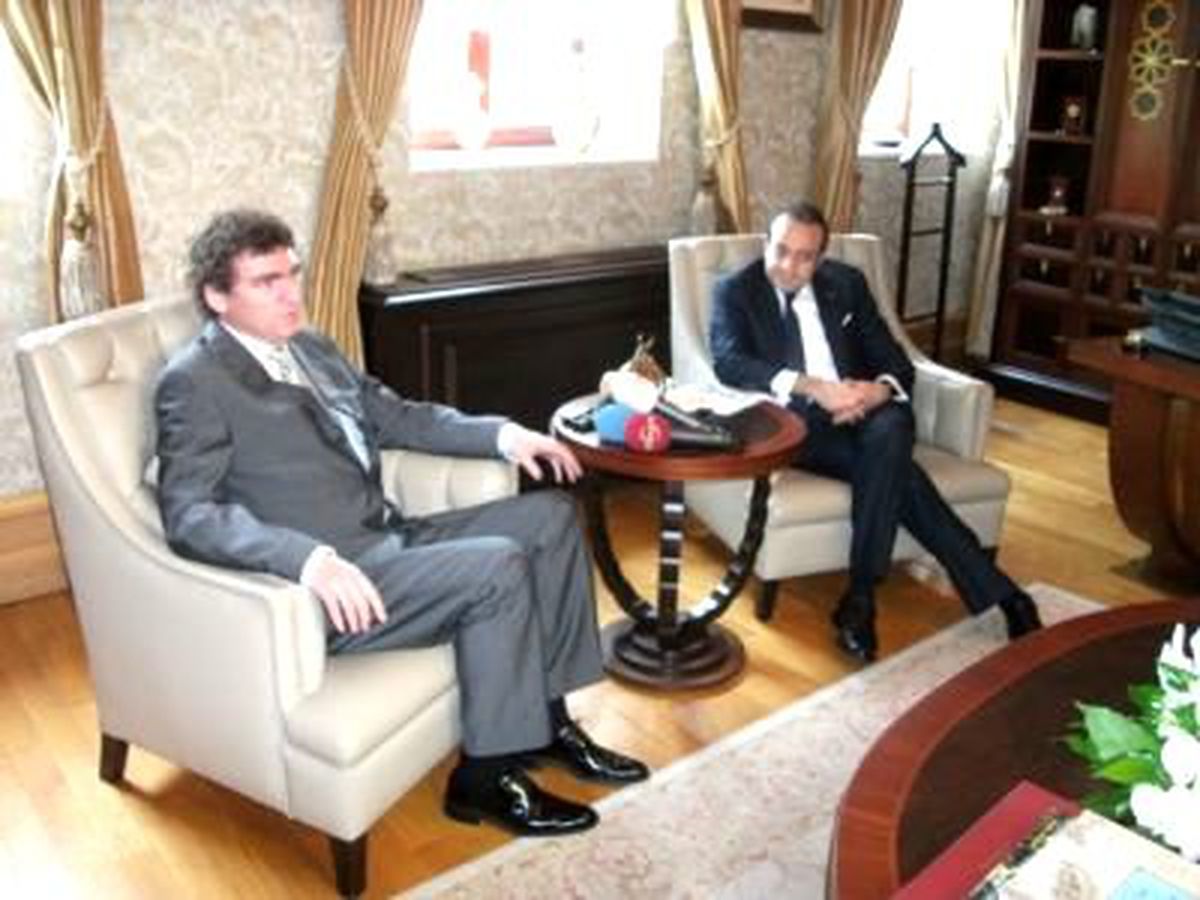 Egemen Bağış, Cem Mansur'u Kabul Etti