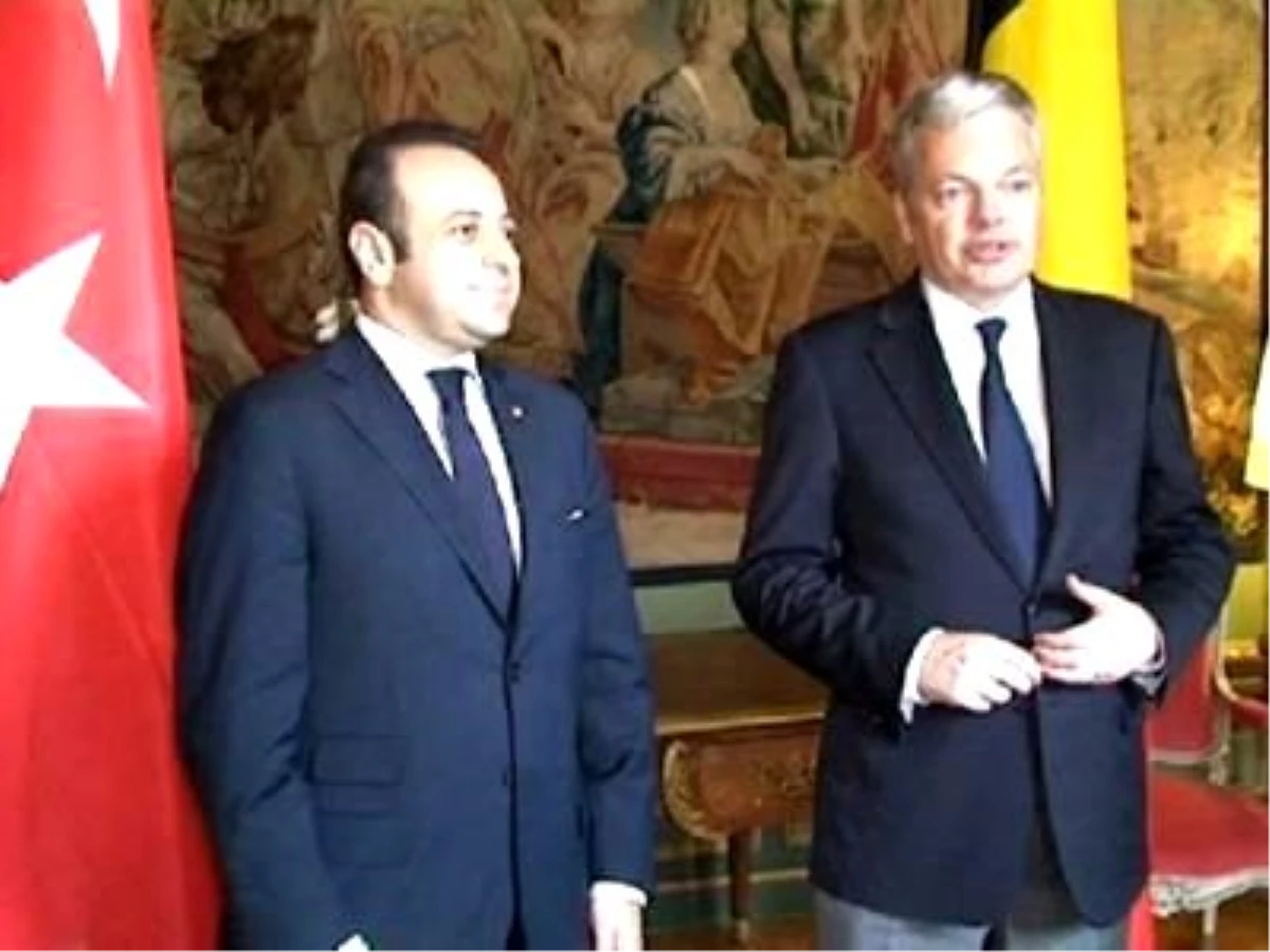 Bakan Egemen Bağış Belçika Dışişleri Bakanı Didier Reynders ile Görüştü