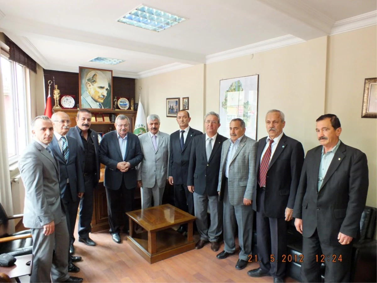 Bartın DSP İl, İlçe ve 21. Dönem Milletvekilinden Belediye Başkanı Gülşen\'e Taziye Ziyareti