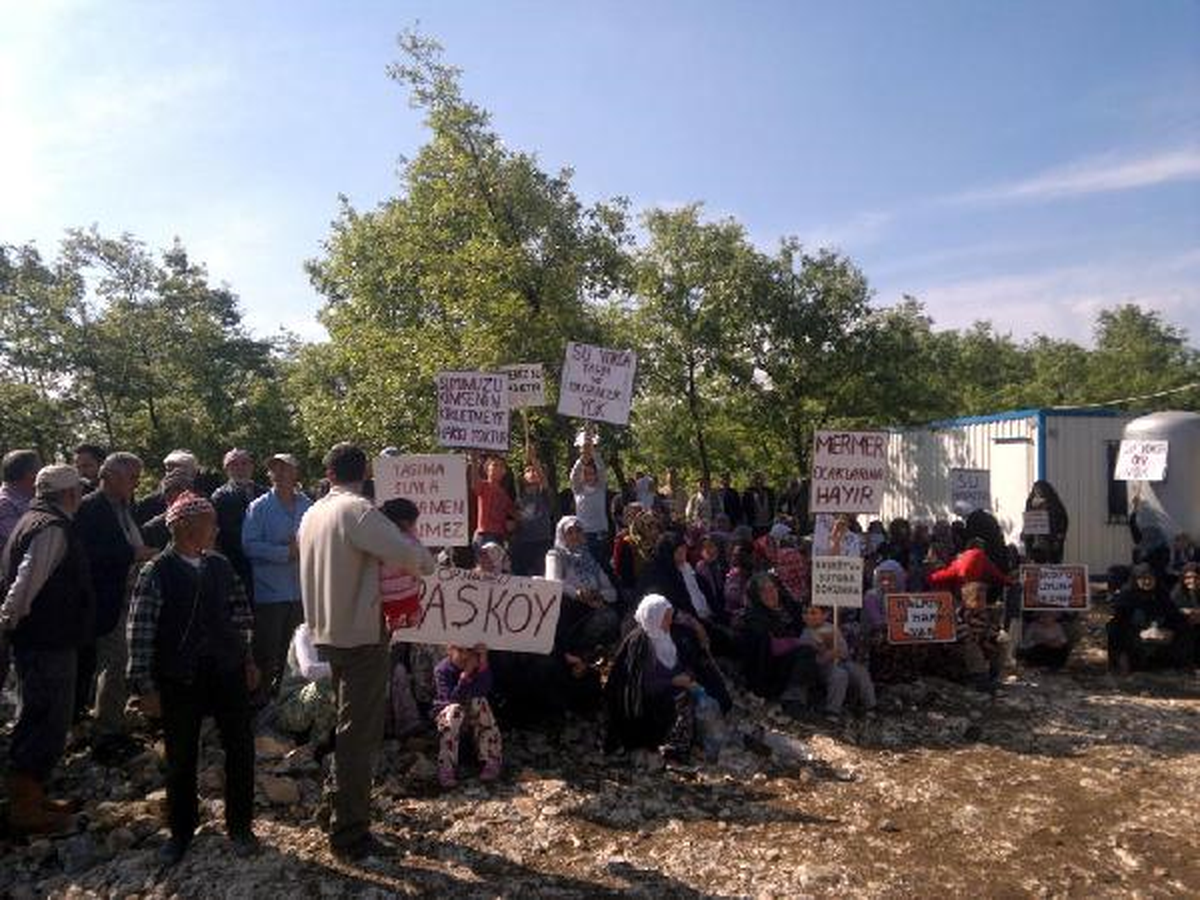 İçme Suyu Havzalarında Açılan Ocaklar Köylüyü İsyan Ettirdi