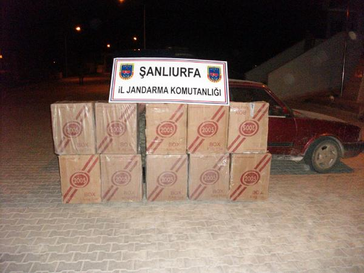 Şanlıurfa\'da 6 Bin 600 Paket Kaçak Sigara Ele Geçti