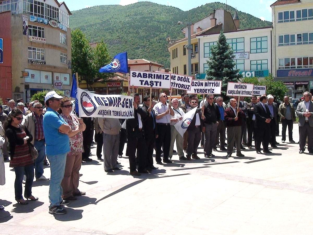 Akşehir Memur-Sen Eylem Yaptı