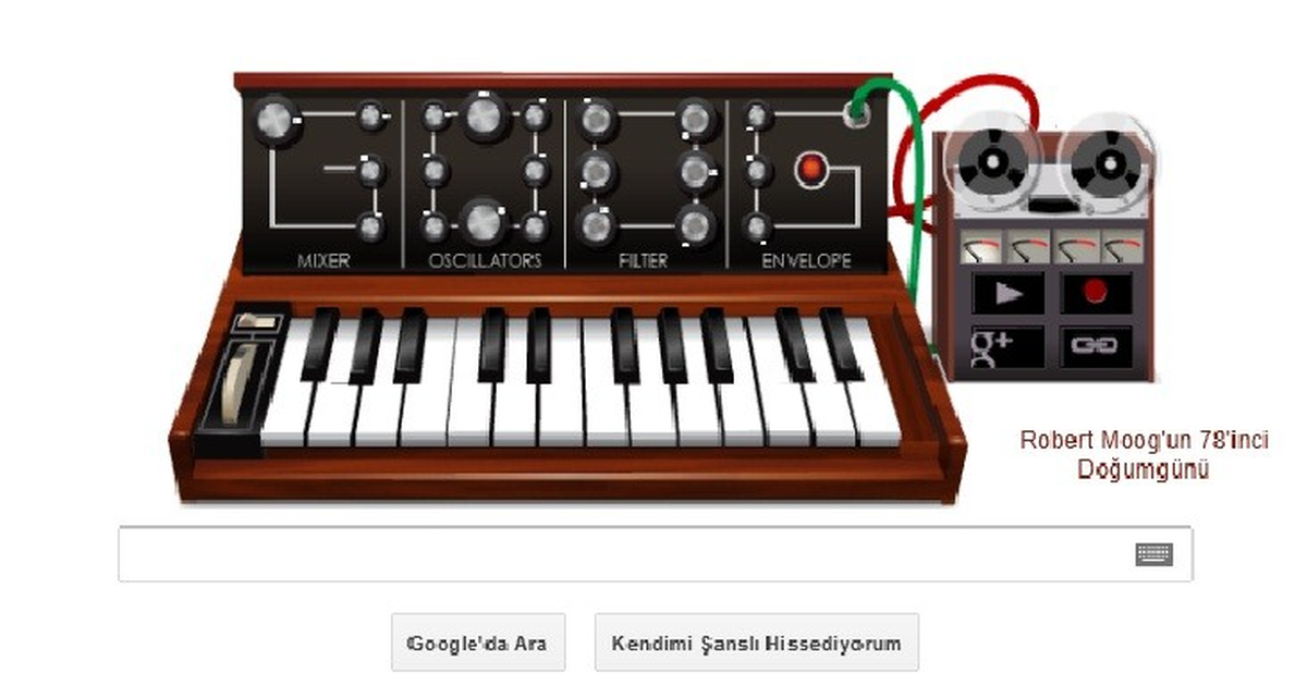 Google Robet Moog\'u Özel Doodle ile Hatırladı