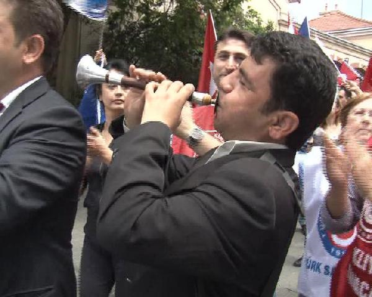 İstiklal Caddesi\'nde Memur Yürüyüşü