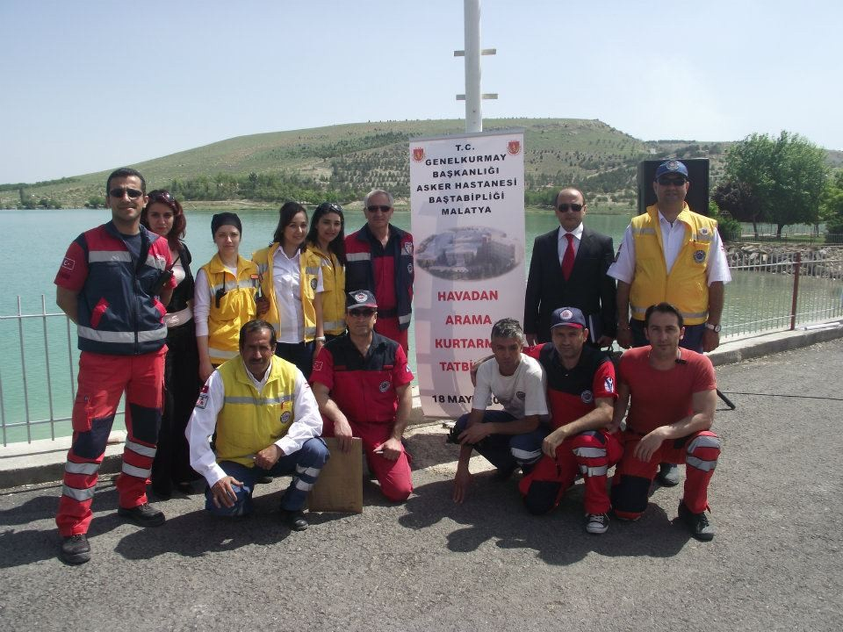 Malatya'da, Havadan Arama Kurtarma Tatbikatı Yapıldı