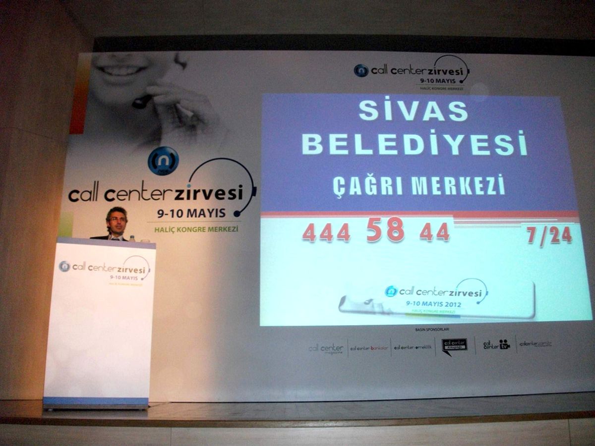 Sivas Belediyesi Çağrı Merkezi En Başarılı Çağrı Merkezi Olarak Sunum Yaptı