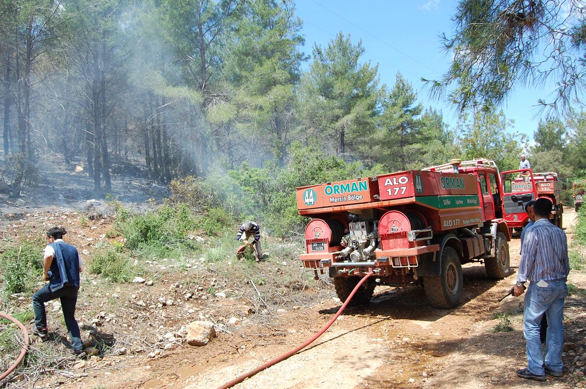 Silifke'de Orman Yangını