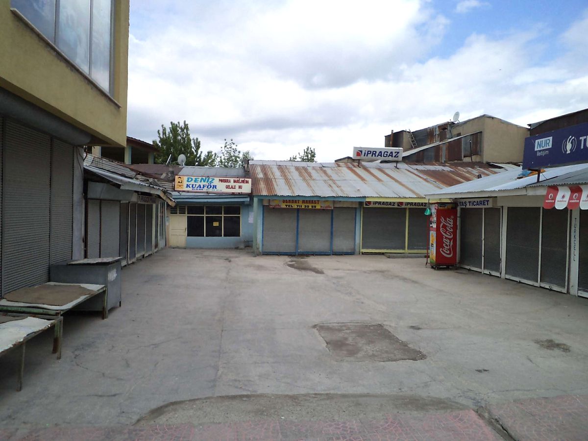 Muş\'un Varto İlçesinde Kepenk Kapatma Eylemi