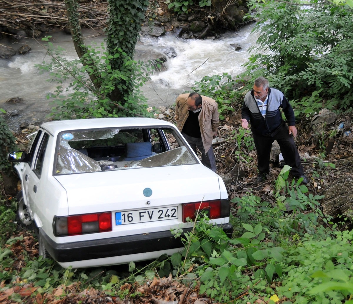 (Özel Haber) Köyü Soyan Hırsızlar Çaldıkları Otomobille Dereye Uçtu