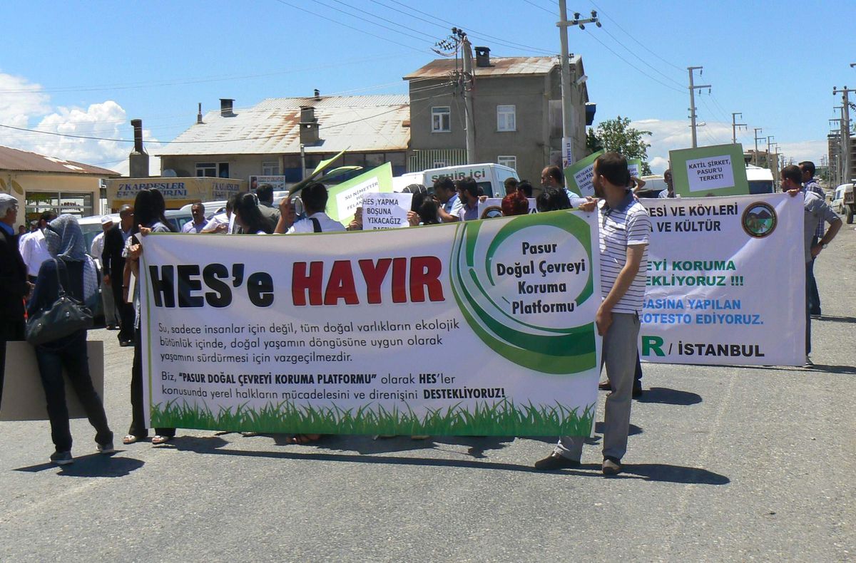 Kulp'ta Hes Protestosu