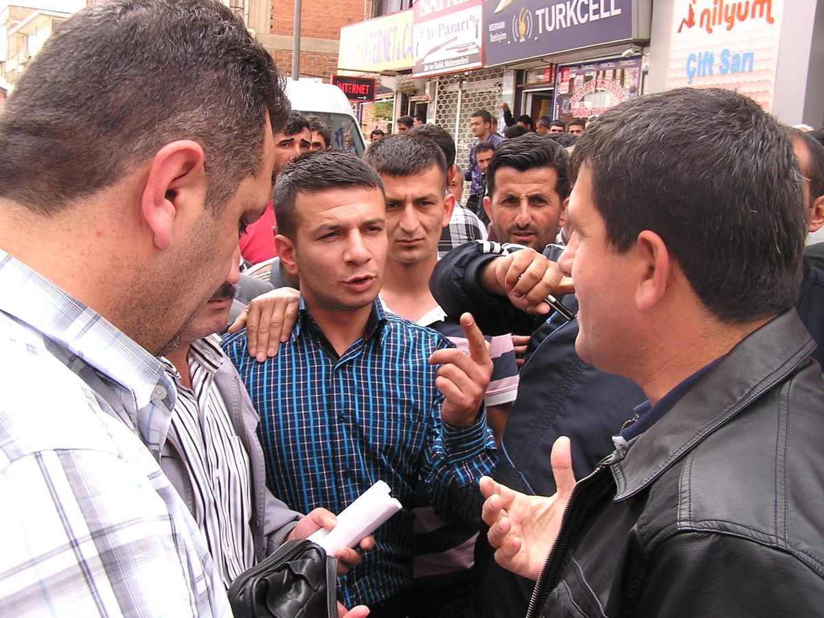 Malatya'da Minibüsçüler Kontak Kapattı