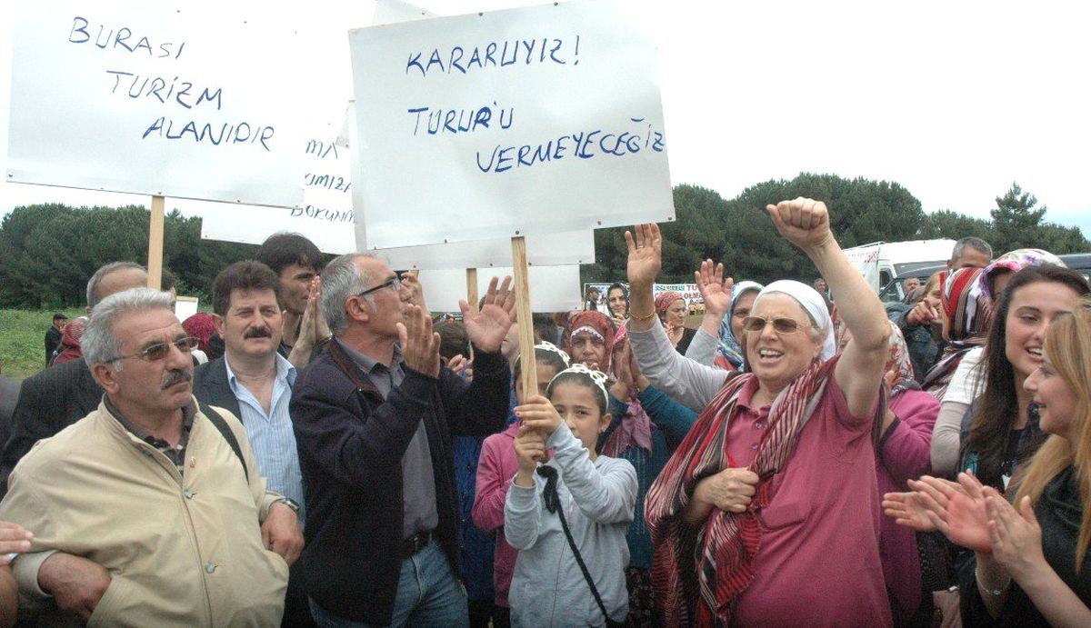 Trabzon'da Katı Atık Bertaraf Tesislerine Karşı Eylem