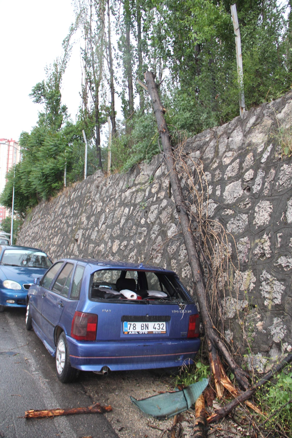 Karabük'te Fırtına Etkili Oldu