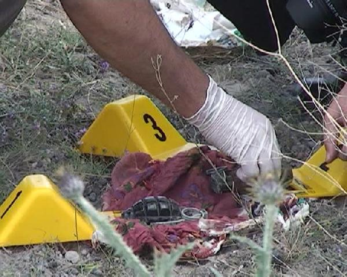 Ereğli'de Yol Kenarında Eşarba Sarılı 2 El Bombası Bulundu (2)